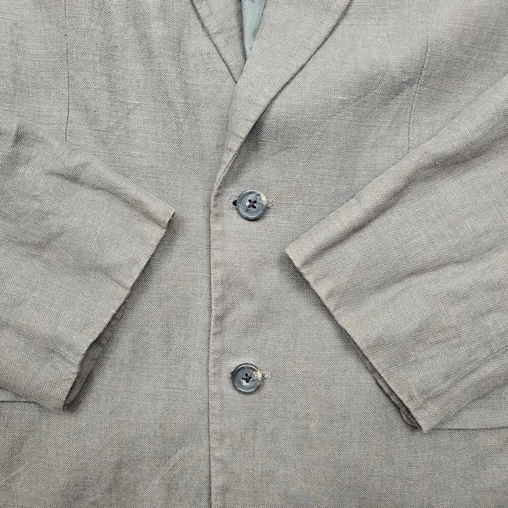 EDDIE BAUER 100% Belgian Linen Sport Coat Men's 38R 2 Button Elevated Minimalist
